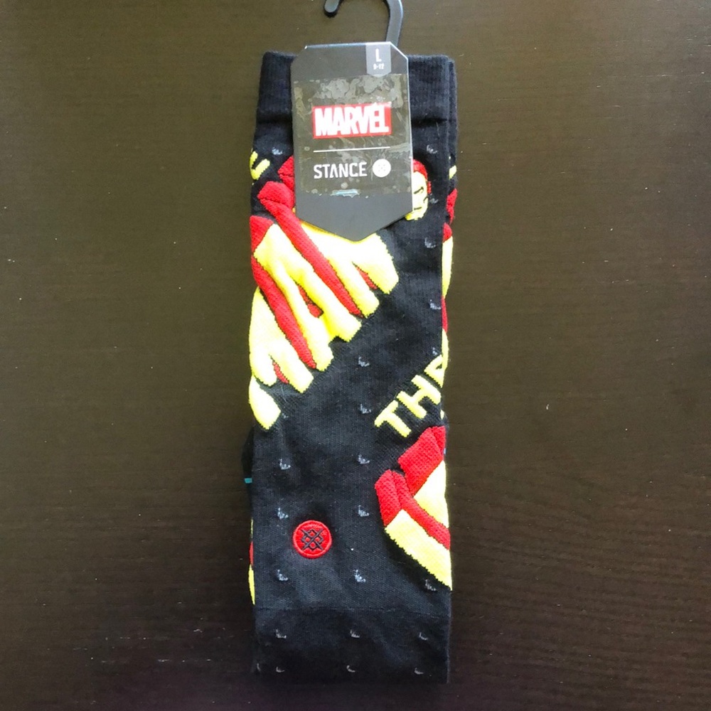 Stance Marvel Iron Man Crew Socks men’s 9-12